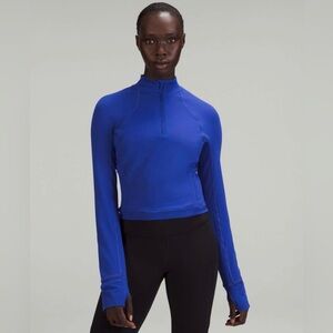 Lululemon Its Rulu Run Cropped Half Zip